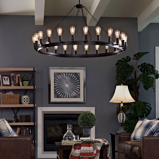 Modway Teleport 52" Chandelier - Brown | Chandeliers | Modishstore