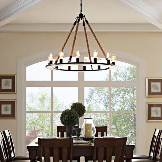 Modway Encircle Chandelier - Brown | Chandeliers