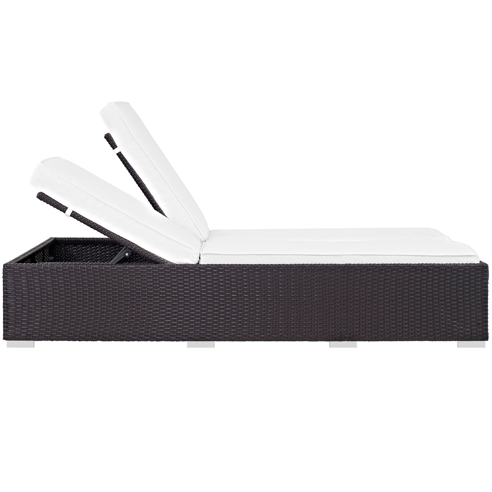 Modway Convene Double Outdoor Patio Chaise | Outdoor Recliners & Lounge Chairs