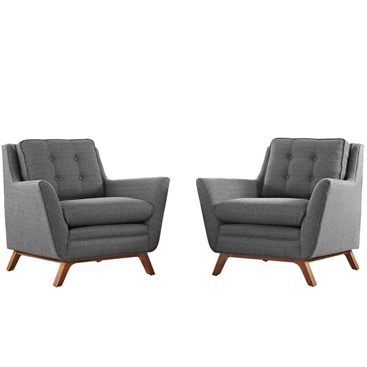 Beguile 2 Piece Upholstered Fabric Living Room Set By Modway - EEI-2185 | Sofa Set - 2
