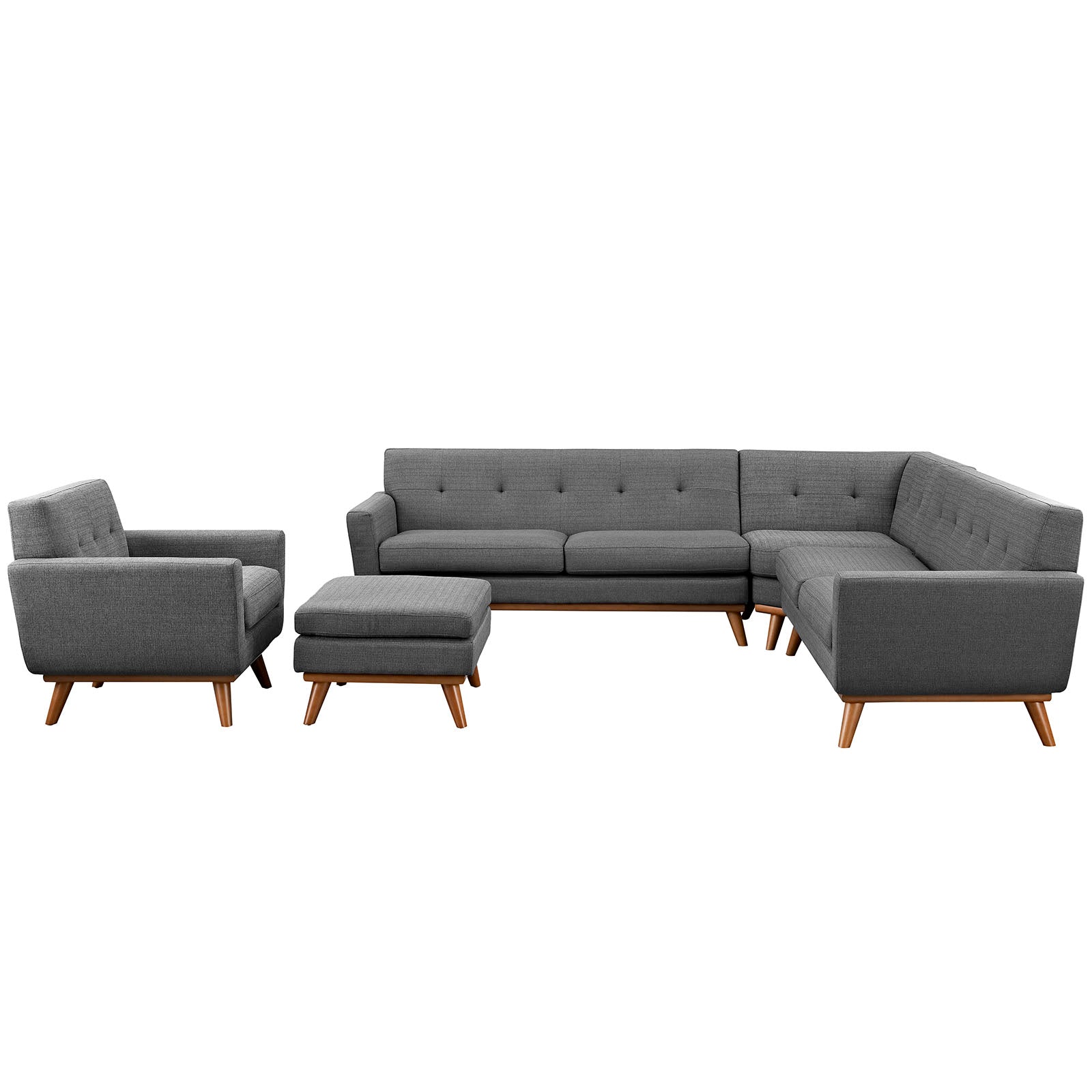 Modway Engage 5 Piece Sectional Sofa - EEI-2186 | Sectional | 