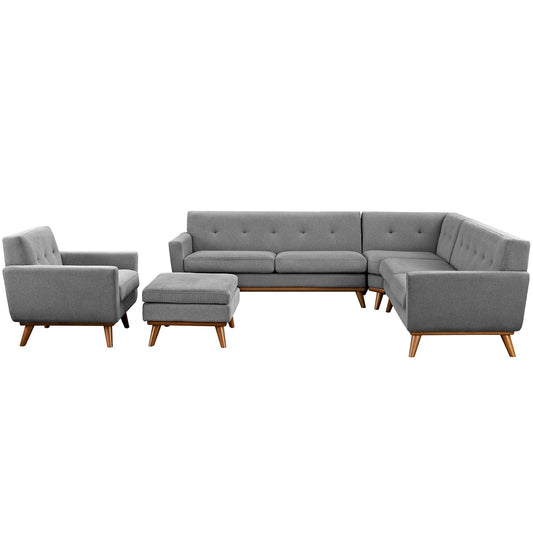 Modway Engage 5 Piece Sectional Sofa - EEI-2186 | Sectional-1