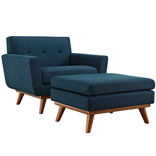 Modway Engage 2 Piece Armchair and Ottoman | Armchairs | 