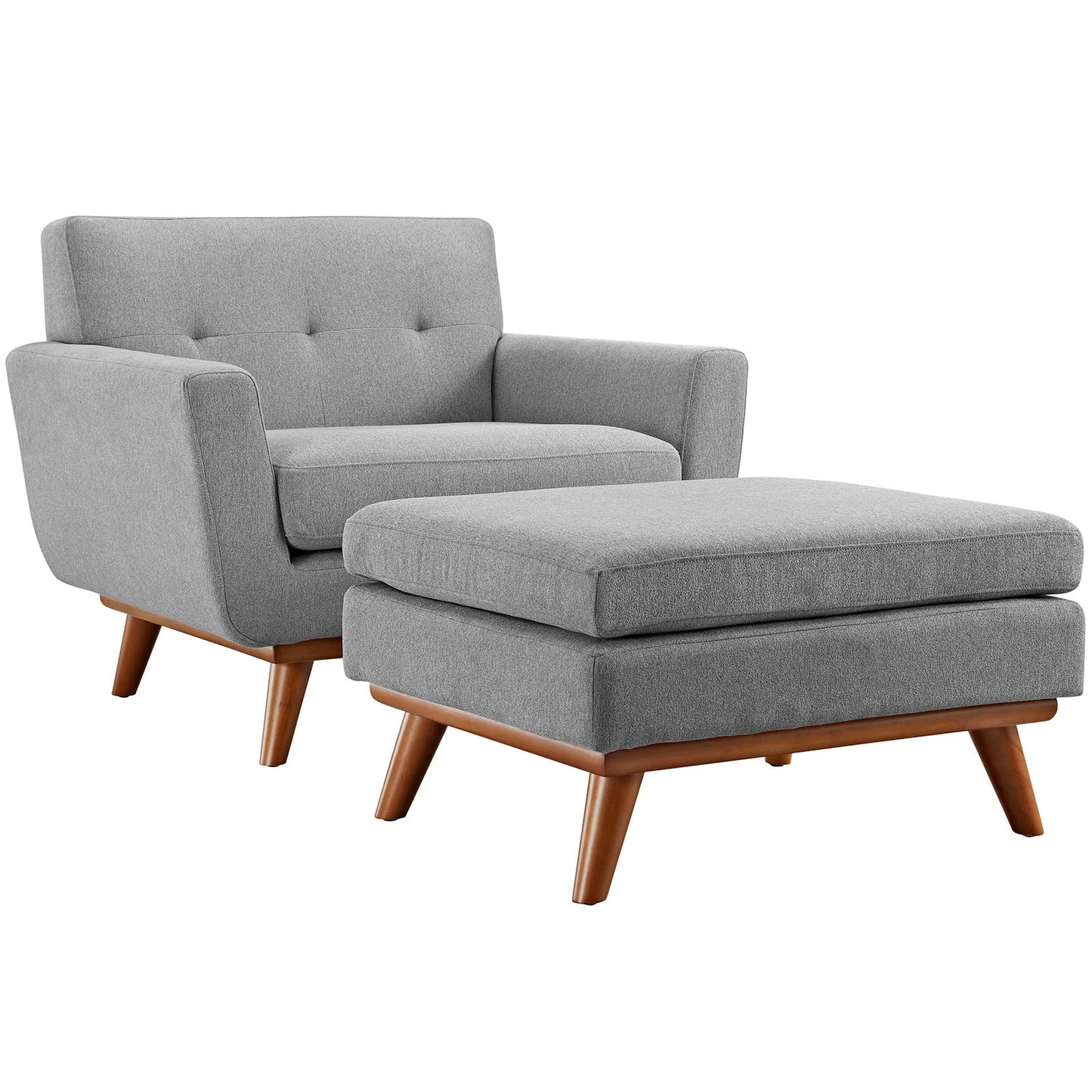 Modway Engage 2 Piece Armchair and Ottoman | Armchairs | 