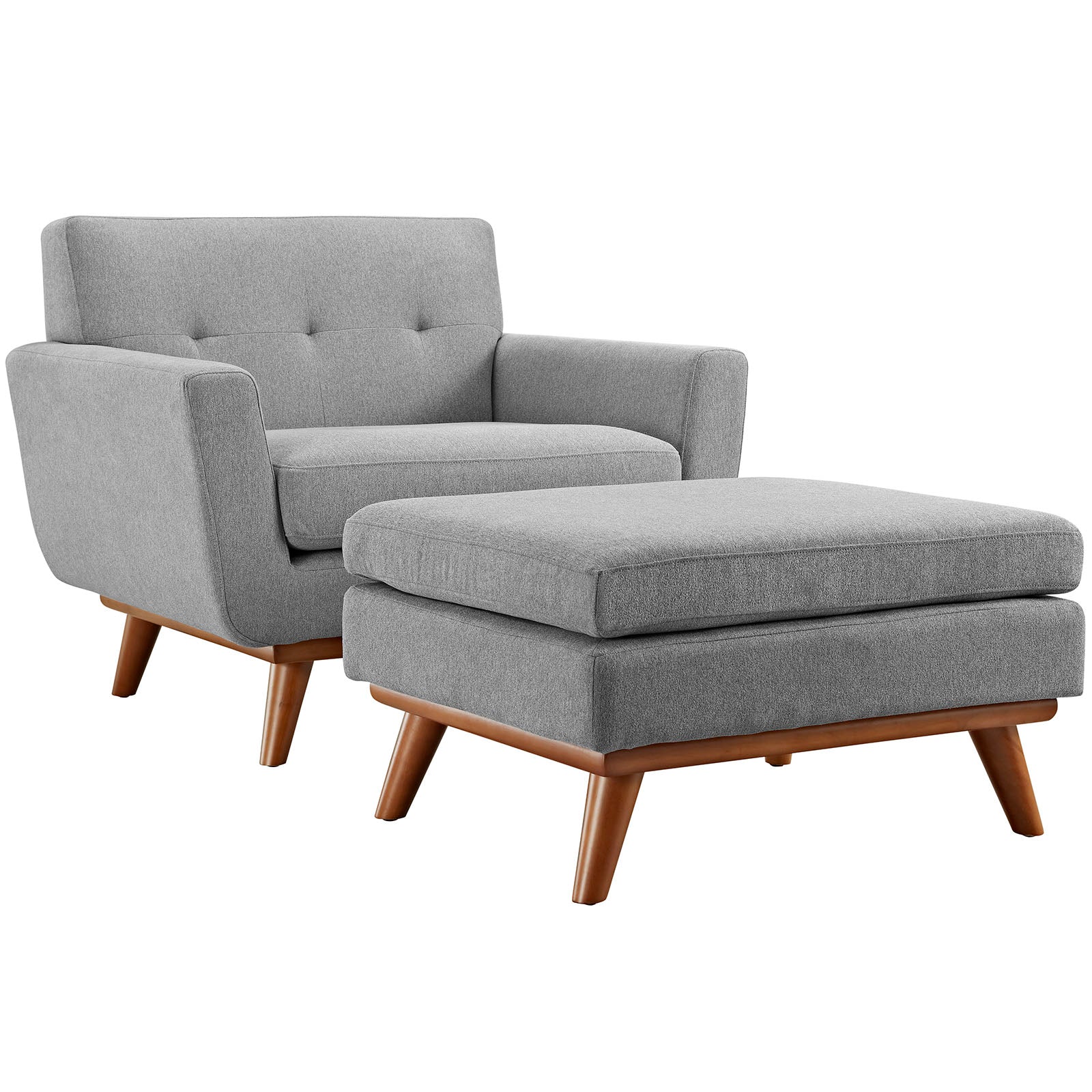 Modway Engage 2 Piece Armchair and Ottoman | Armchairs | 