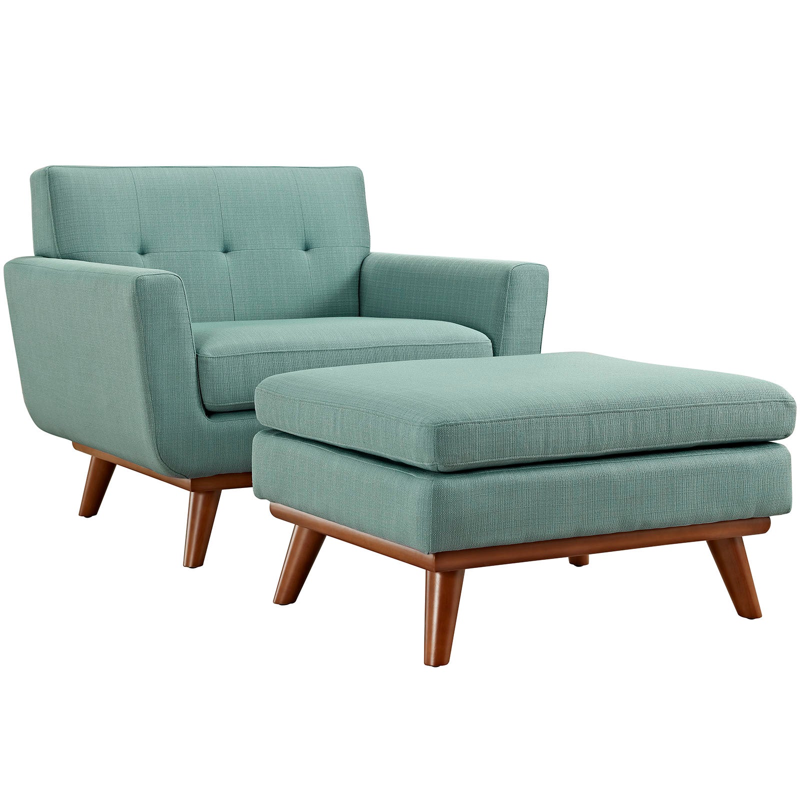 Modway Engage 2 Piece Armchair and Ottoman | Armchairs | 