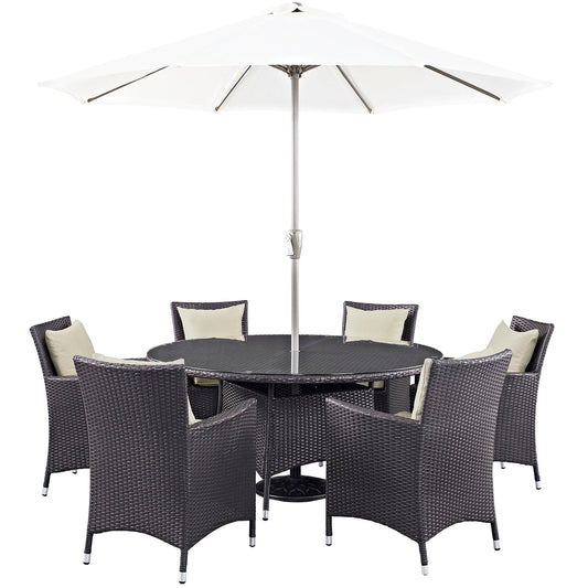 Modway Convene 8 Piece Outdoor Patio Dining Set | Outdoor Dining Set | 