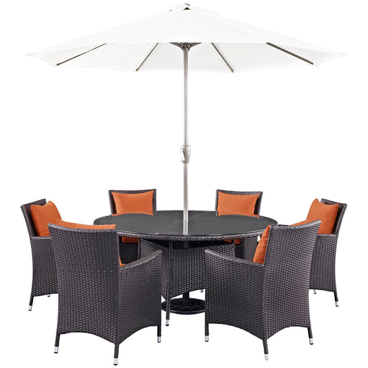 Modway Convene 8 Piece Outdoor Patio Dining Set | Outdoor Dining Set | 