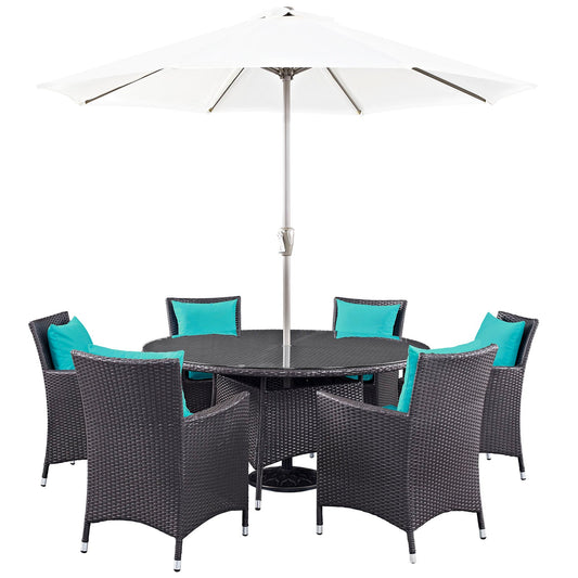 Modway Convene 8 Piece Outdoor Patio Dining Set | Outdoor Dining Set | 