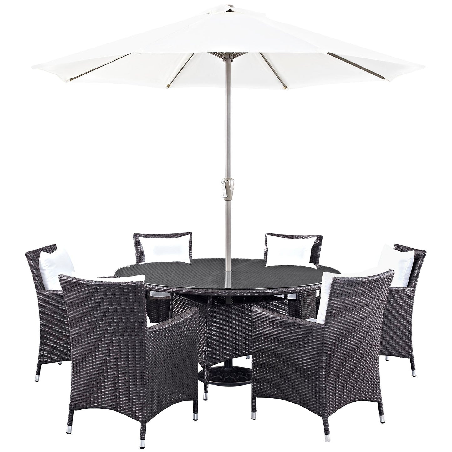 Modway Convene 8 Piece Outdoor Patio Dining Set | Outdoor Dining Set | 