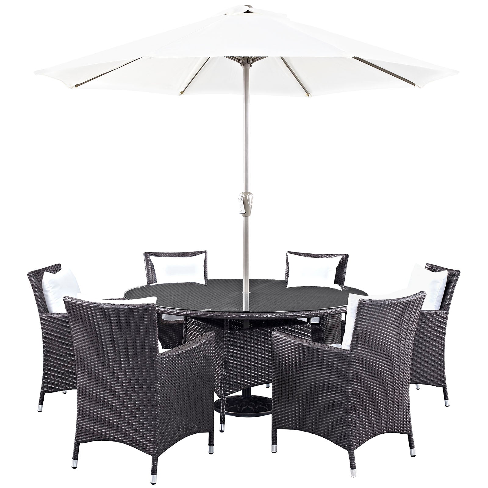 Modway Convene 8 Piece Outdoor Patio Dining Set | Outdoor Dining Set | 