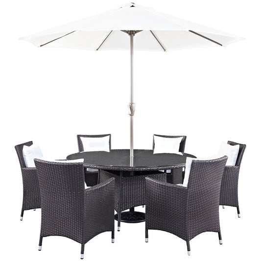 Modway Convene 8 Piece Outdoor Patio Dining Set | Outdoor Dining Set | 