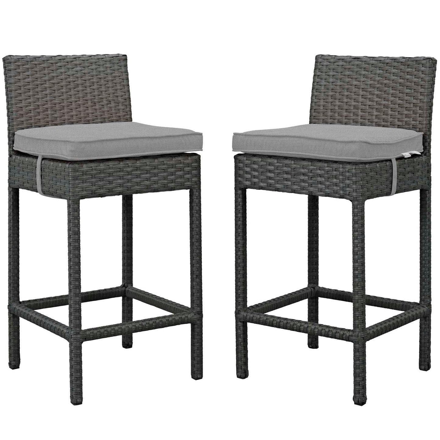 Sojourn 2 Piece Outdoor Patio Sunbrella® Pub Set By Modway - EEI-2195 | Bar Stools | Modishstore - 2