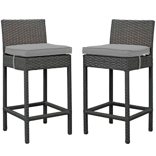 Sojourn 2 Piece Outdoor Patio Sunbrella® Pub Set By Modway - EEI-2195 | Bar Stools | Modishstore - 2