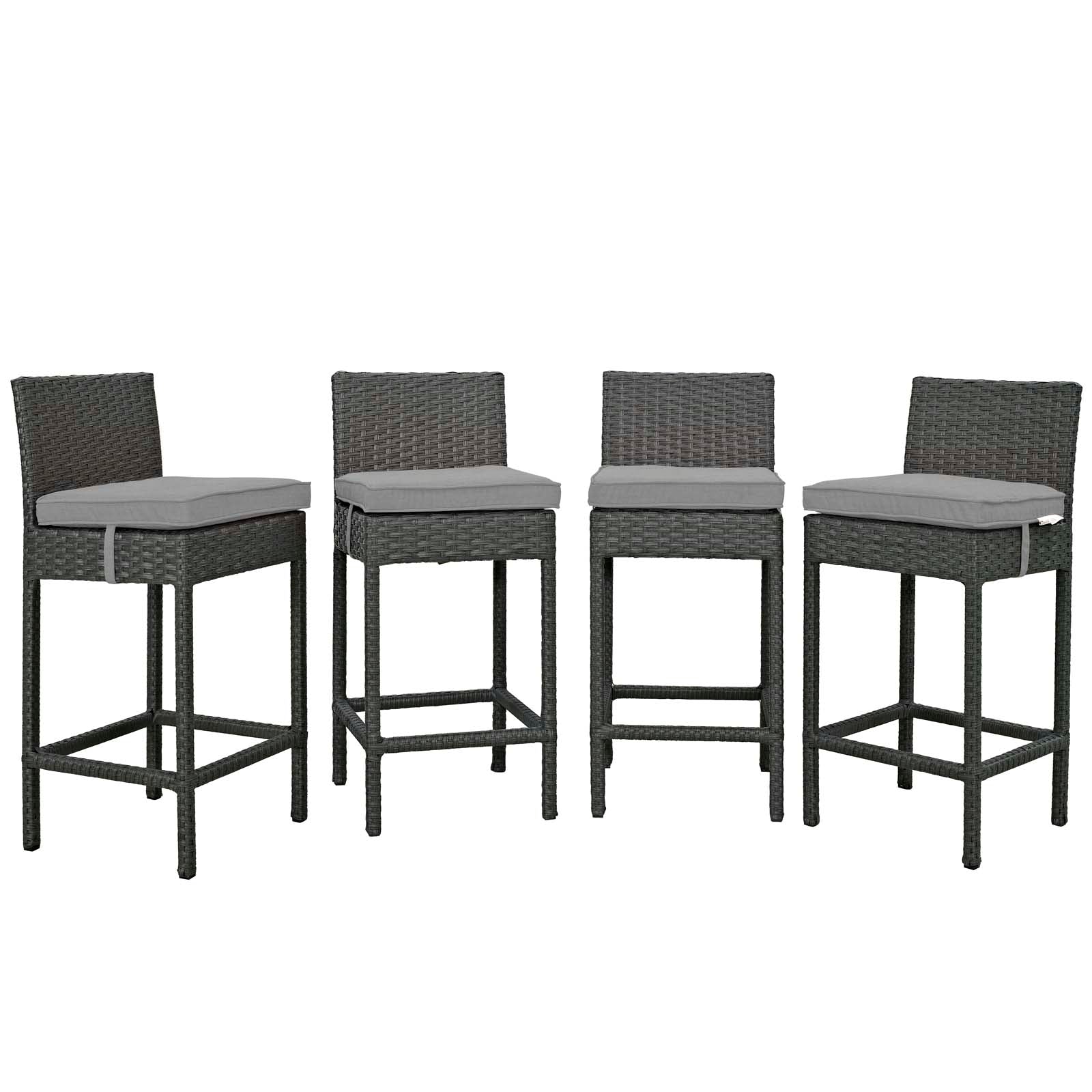 Sojourn 4 Piece Outdoor Patio Sunbrella® Pub Set By Modway - EEI-2196 | Bar Stools | Modishstore - 2