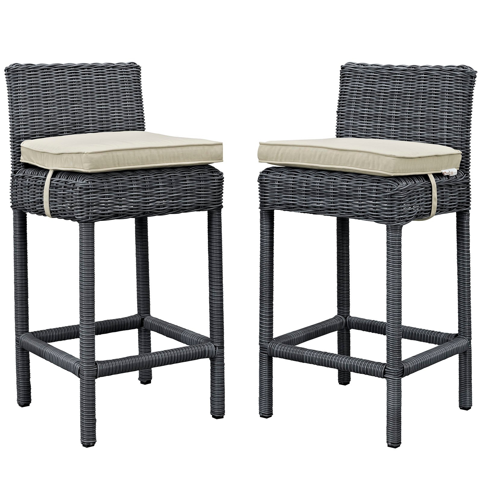 Summon 2 Piece Outdoor Patio Sunbrella® Pub Set By Modway - EEI-2197 | Bar Stools | Modishstore