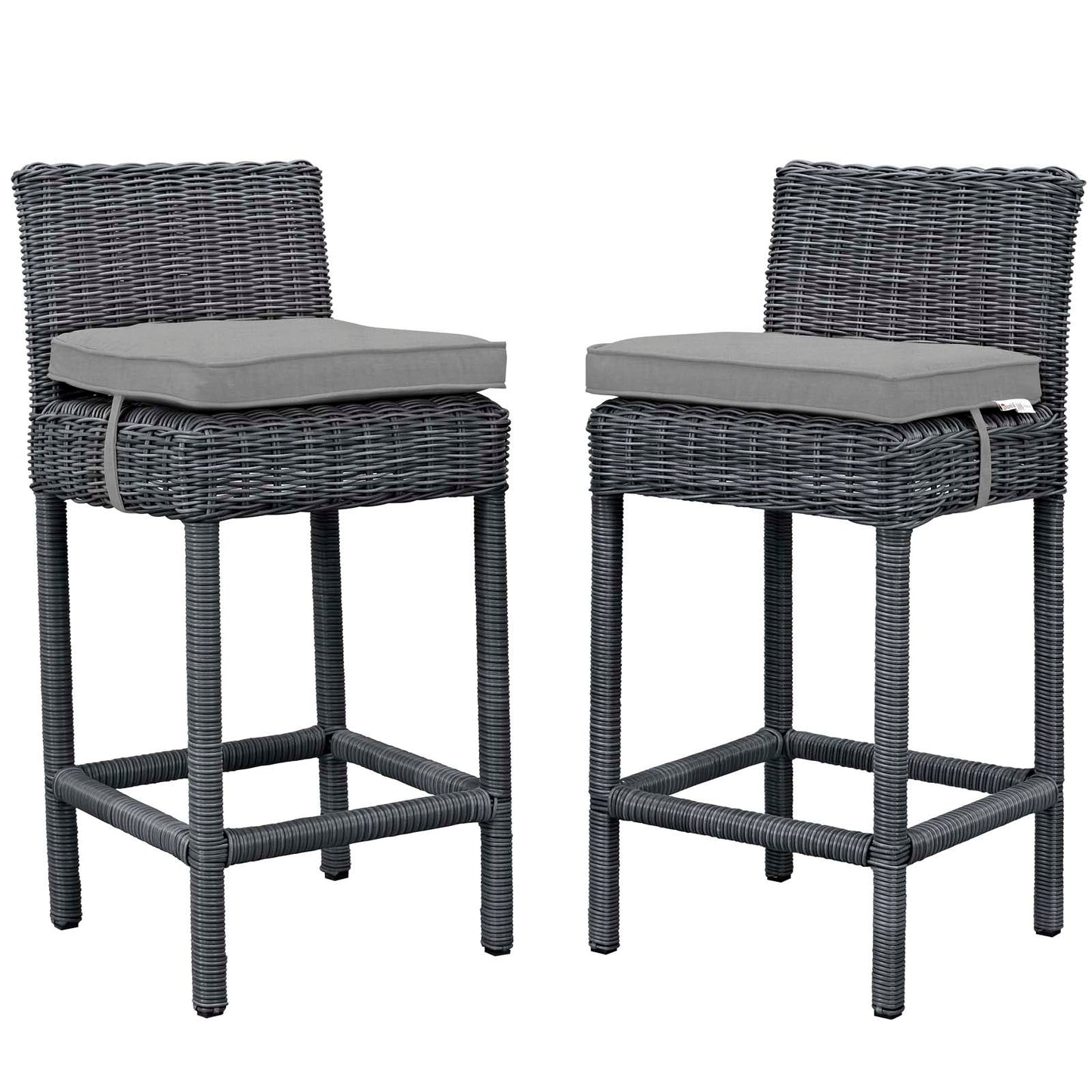Summon 2 Piece Outdoor Patio Sunbrella® Pub Set By Modway - EEI-2197 | Bar Stools | Modishstore - 2
