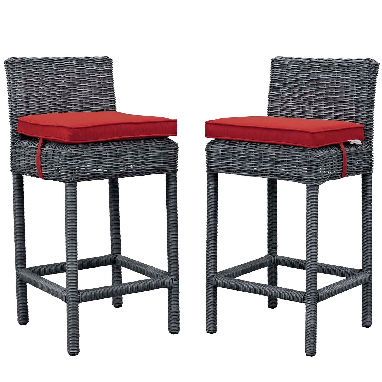 Summon 2 Piece Outdoor Patio Sunbrella® Pub Set By Modway - EEI-2197 | Bar Stools | Modishstore - 4