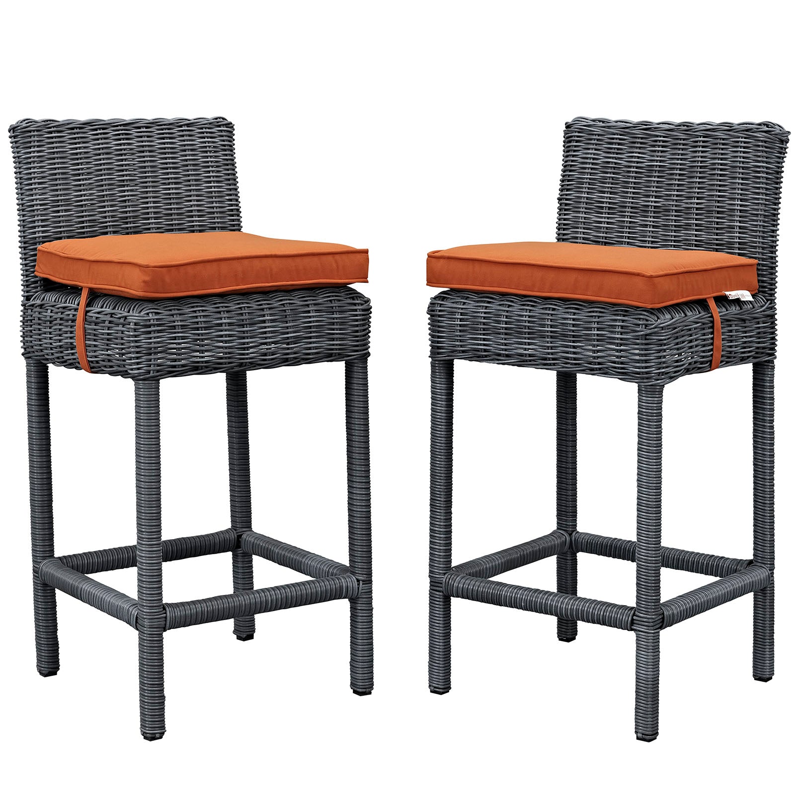 Summon 2 Piece Outdoor Patio Sunbrella® Pub Set By Modway - EEI-2197 | Bar Stools | Modishstore - 5