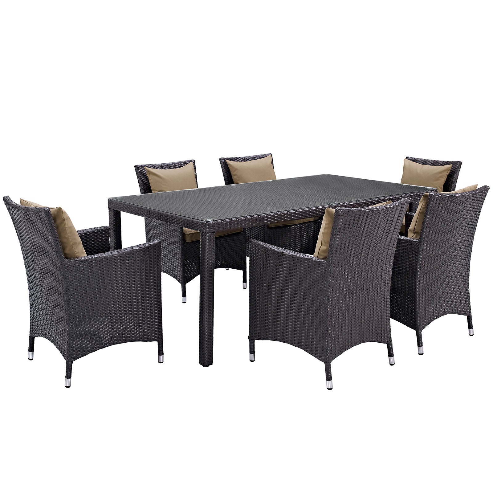 Modway Convene 7 Piece Outdoor Patio Dining Set - EEI-2199 | Outdoor Dining Set | 