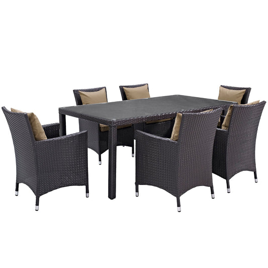 Modway Convene 7 Piece Outdoor Patio Dining Set - EEI-2199 | Outdoor Dining Set | 