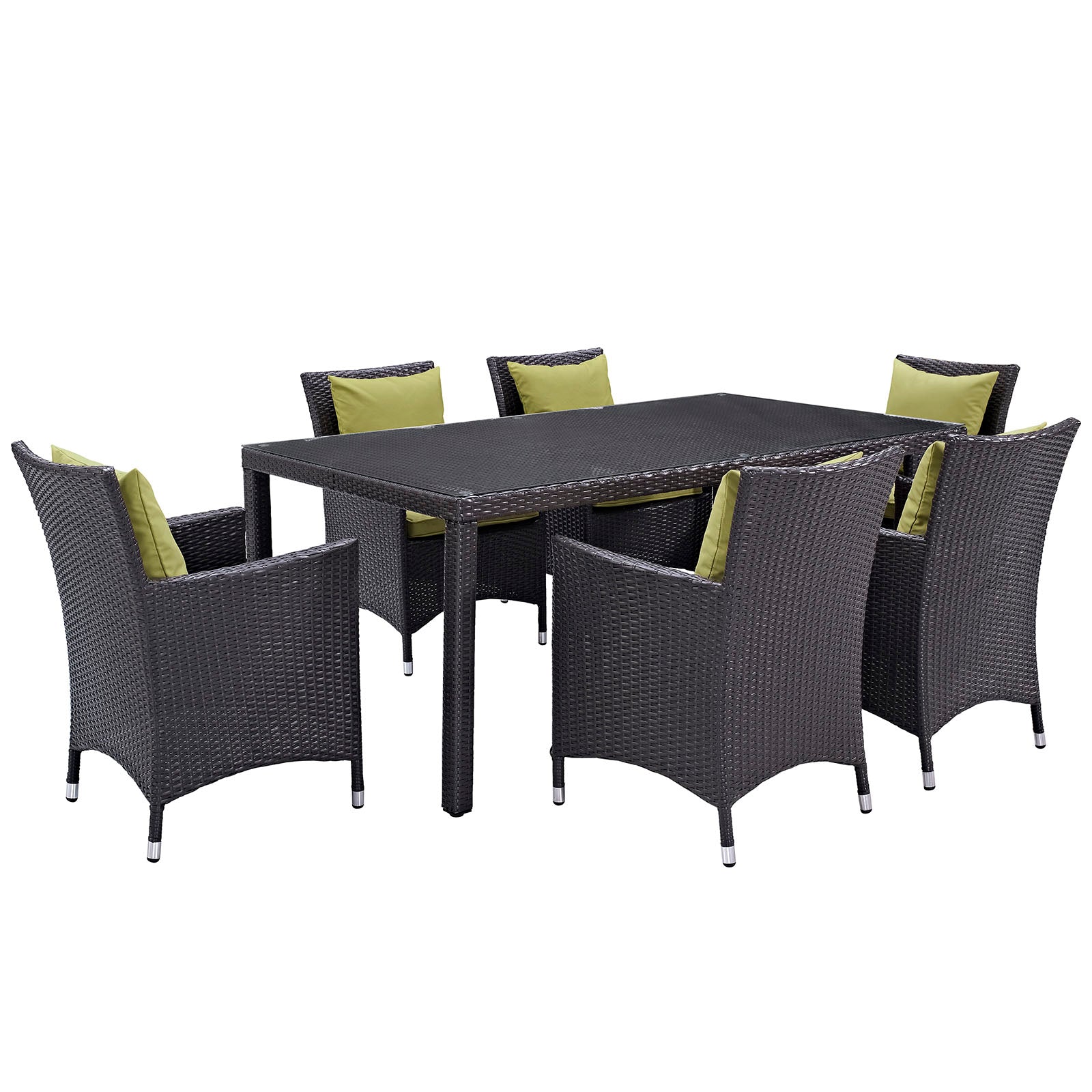 Modway Convene 7 Piece Outdoor Patio Dining Set - EEI-2199 | Outdoor Dining Set | 
