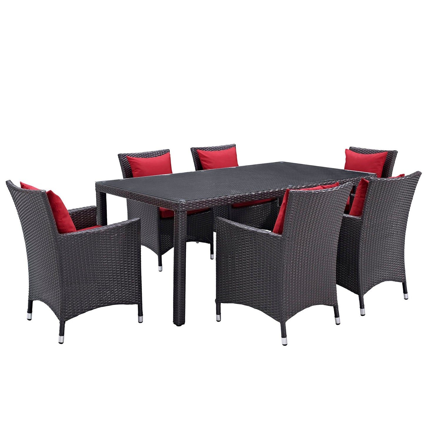 Modway Convene 7 Piece Outdoor Patio Dining Set - EEI-2199 | Outdoor Dining Set | 