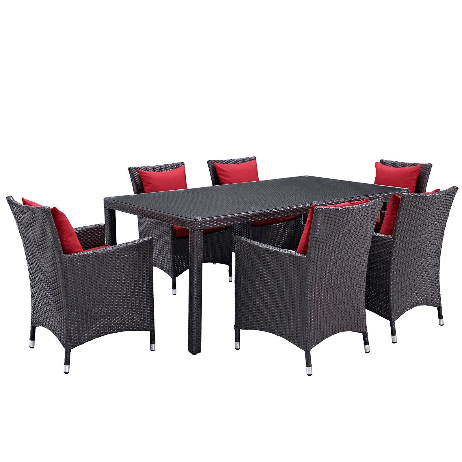 Modway Convene 7 Piece Outdoor Patio Dining Set - EEI-2199 | Outdoor Dining Set | 