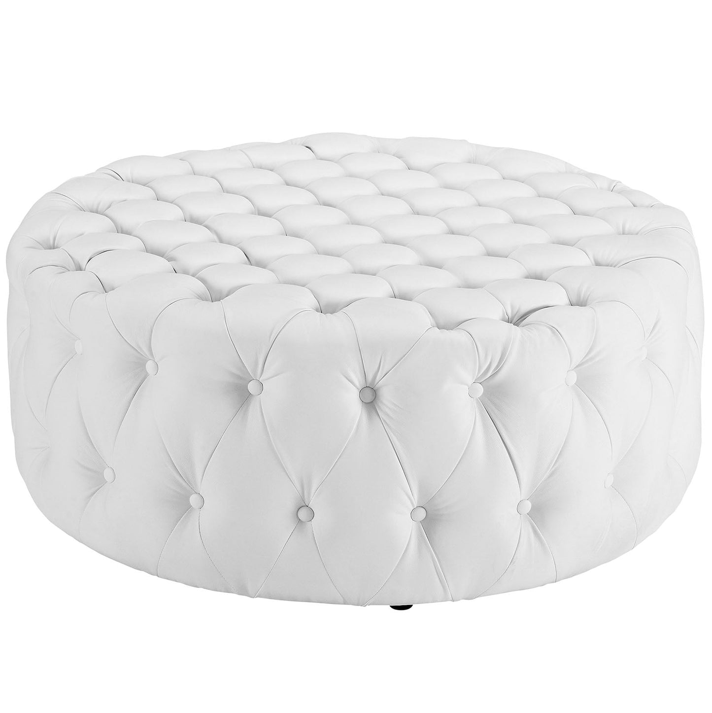 Modway Amour Upholstered Vinyl Ottoman | Ottomans | 