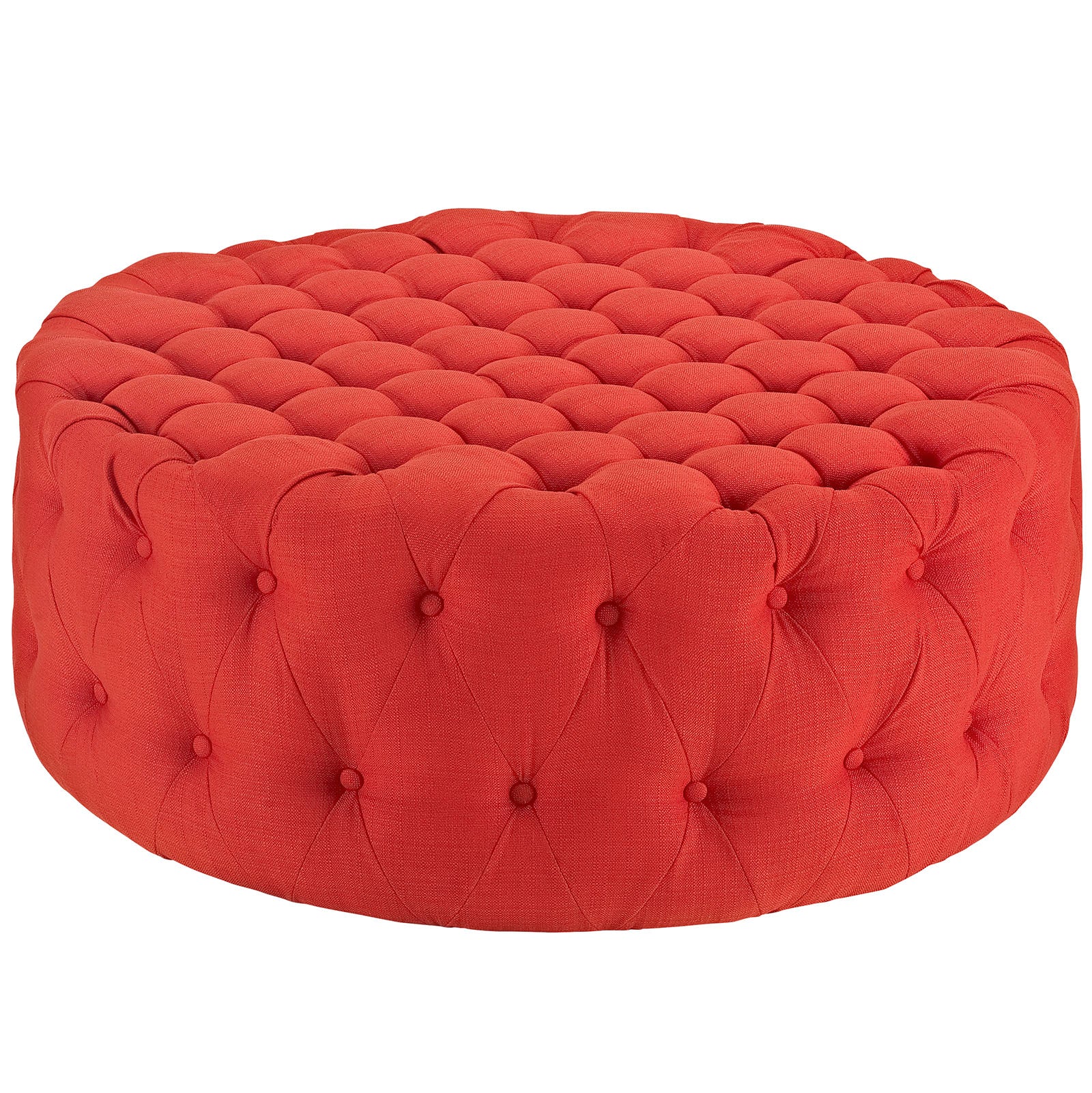 Modway Amour Upholstered Fabric Ottoman | Ottomans | 