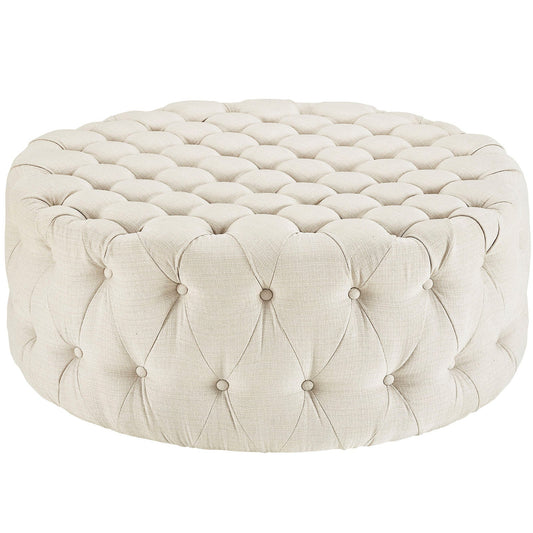 Modway Amour Upholstered Fabric Ottoman | Ottomans | 