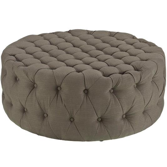 Modway Amour Upholstered Fabric Ottoman | Ottomans | 