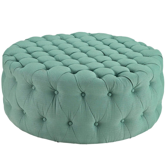 Modway Amour Upholstered Fabric Ottoman | Ottomans | 
