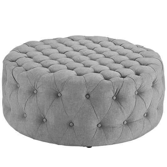 Modway Amour Upholstered Fabric Ottoman | Ottomans | 