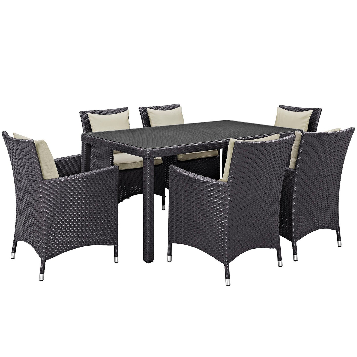 Modway Convene 7 Piece Outdoor Patio Dining Set - EEI-2241 | Outdoor Dining Set | 