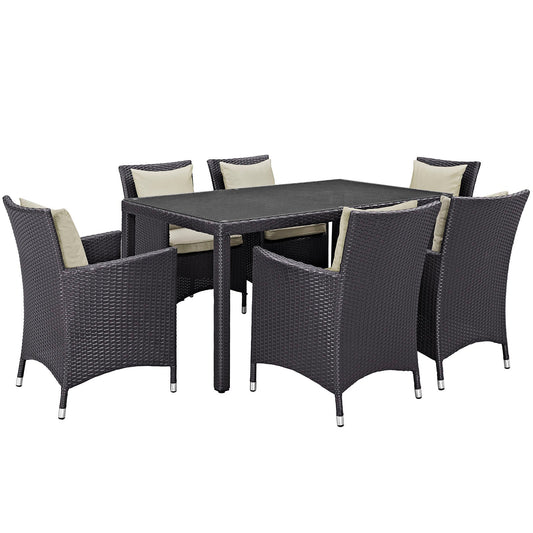 Modway Convene 7 Piece Outdoor Patio Dining Set - EEI-2241 | Outdoor Dining Set | 