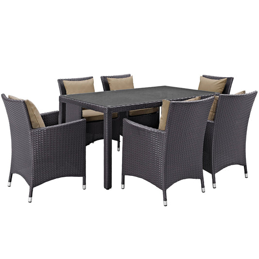 Modway Convene 7 Piece Outdoor Patio Dining Set - EEI-2241 | Outdoor Dining Set | 