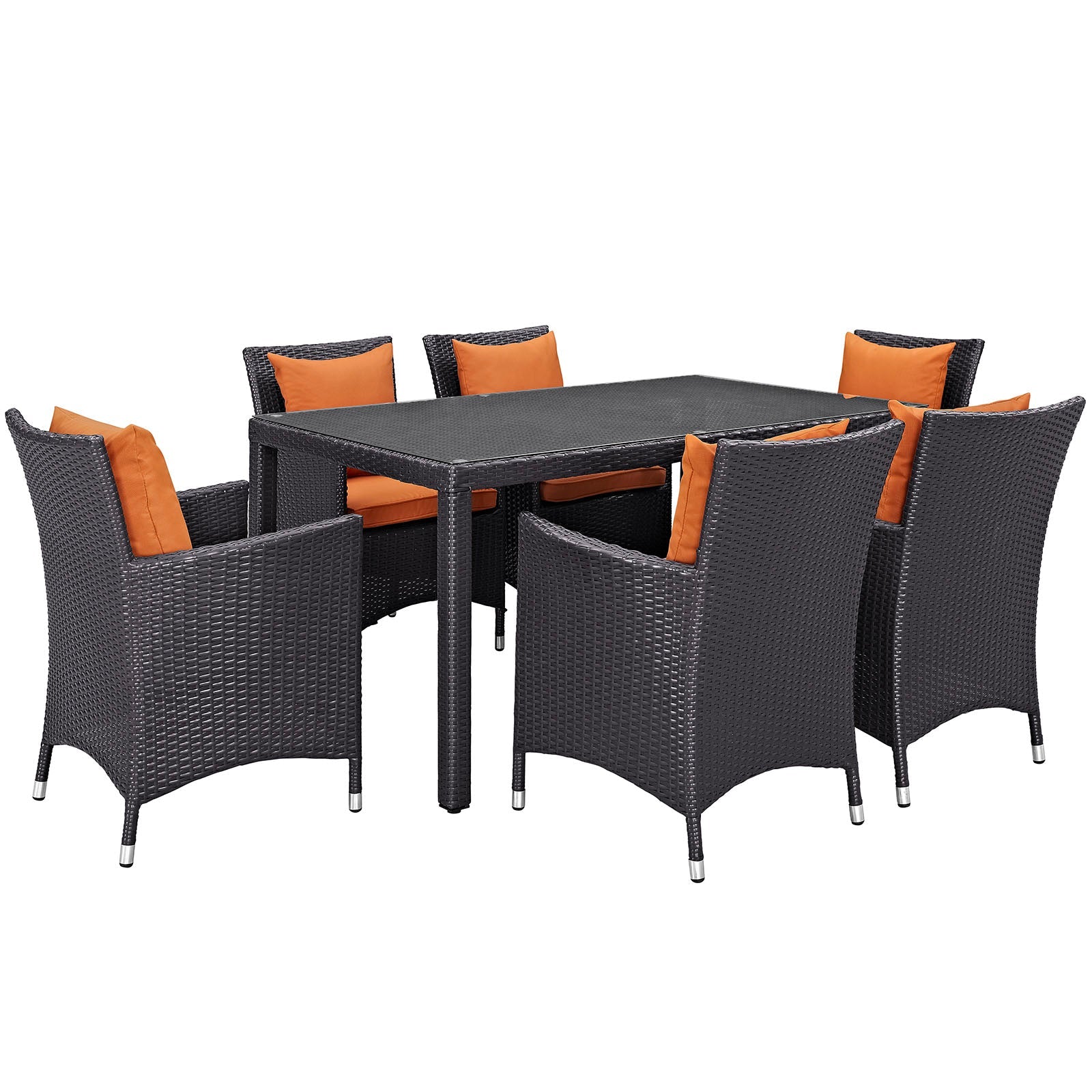 Modway Convene 7 Piece Outdoor Patio Dining Set - EEI-2241 | Outdoor Dining Set | 