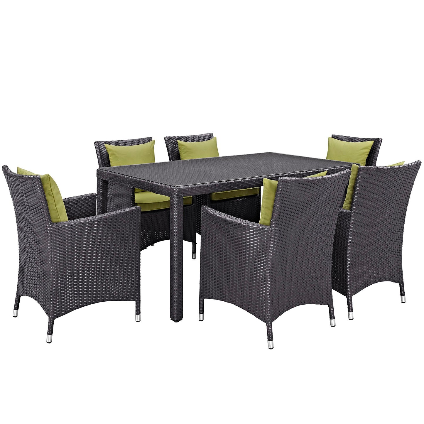 Modway Convene 7 Piece Outdoor Patio Dining Set - EEI-2241 | Outdoor Dining Set | 