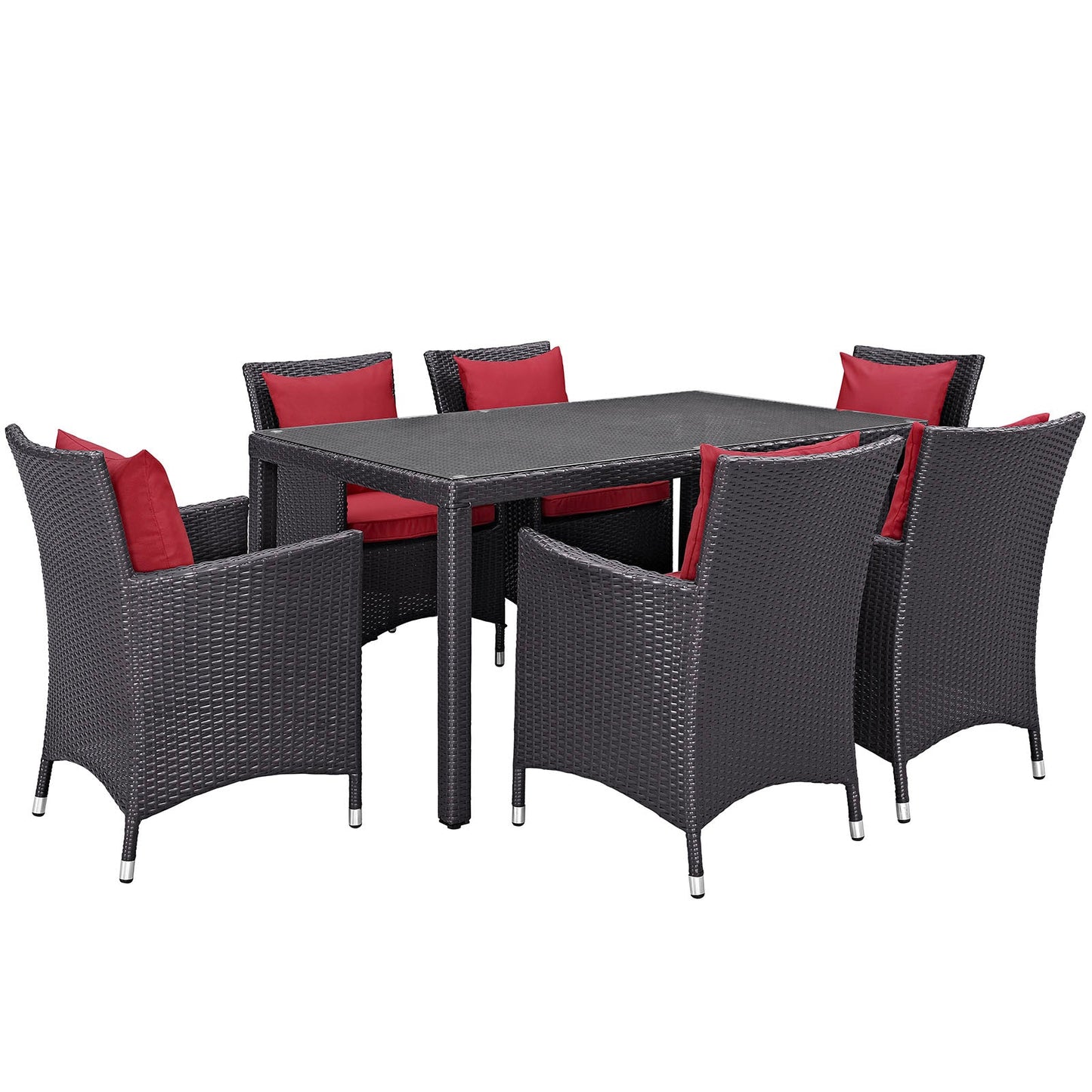 Modway Convene 7 Piece Outdoor Patio Dining Set - EEI-2241 | Outdoor Dining Set | 