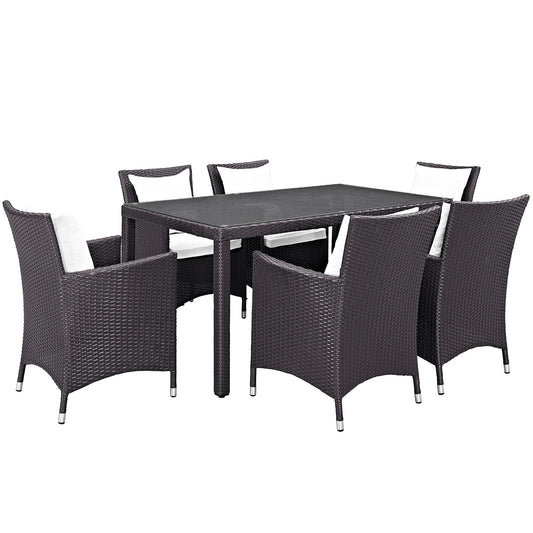 Modway Convene 7 Piece Outdoor Patio Dining Set - EEI-2241 | Outdoor Dining Set | 