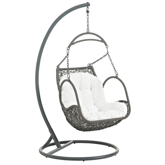 Modway Arbor Outdoor Patio Wood Swing Chair | Outdoor Porch Swings | 