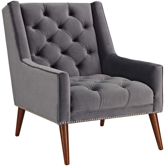 Peruse Velvet Armchair By Modway - EEI-2306 | Armchairs | Modishstore - 2