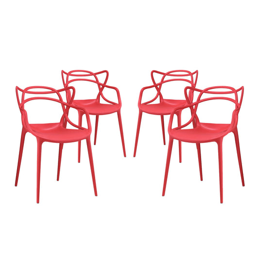 Modway Entangled Dining Set - Set of 4 | Dining Sets | 