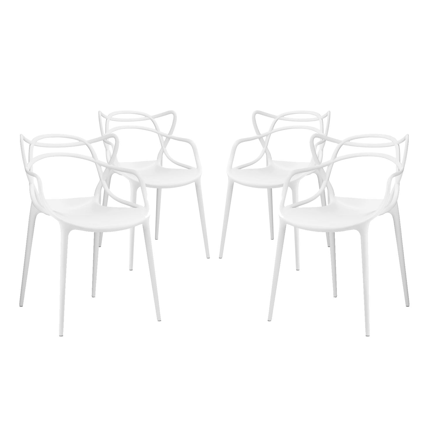 Modway Entangled Dining Set - Set of 4 | Dining Sets | 