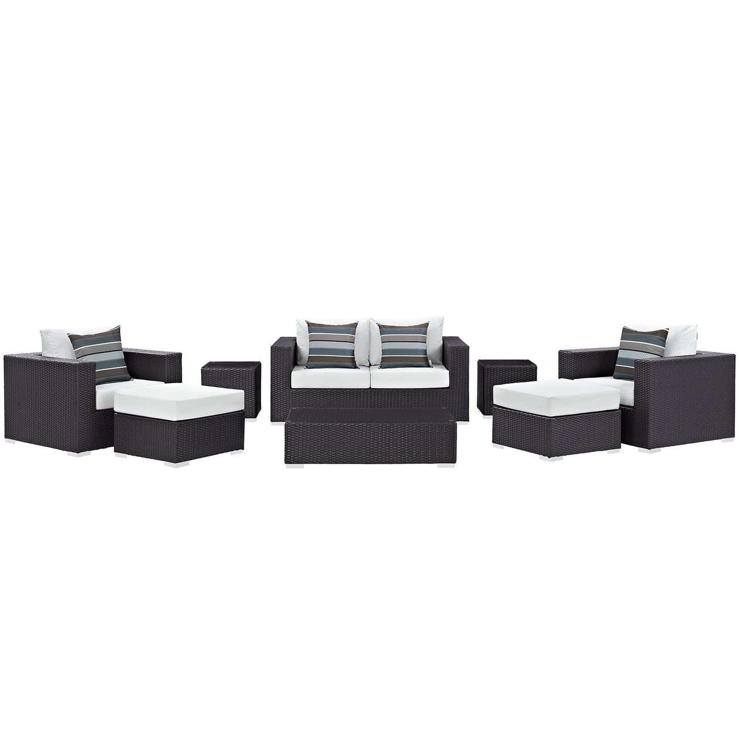 Convene 8 Piece Outdoor Patio Sofa Set By Modway - EEI-2352 | Outdoor Sofas, Loveseats & Sectionals - 6