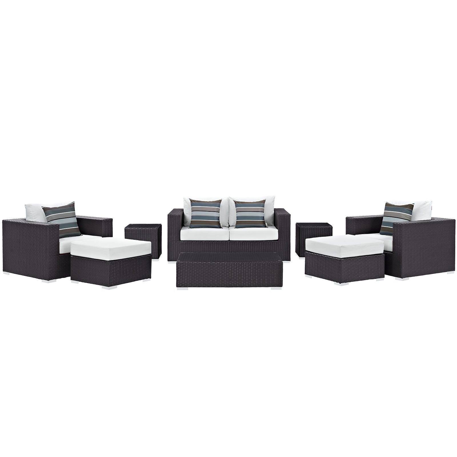 Convene 8 Piece Outdoor Patio Sofa Set By Modway - EEI-2352 | Outdoor Sofas, Loveseats & Sectionals - 6