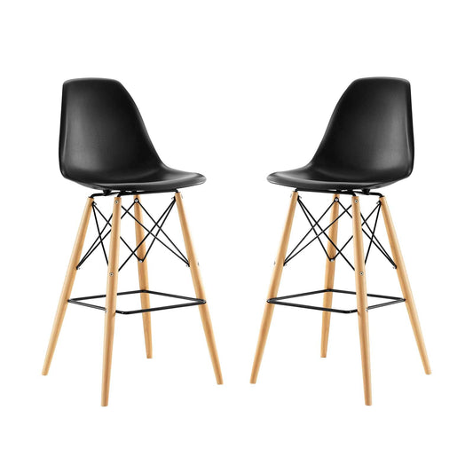 Modway Pyramid Dining Side Bar Stool - Set of 2 | Bar Stools | Modishstore-2
