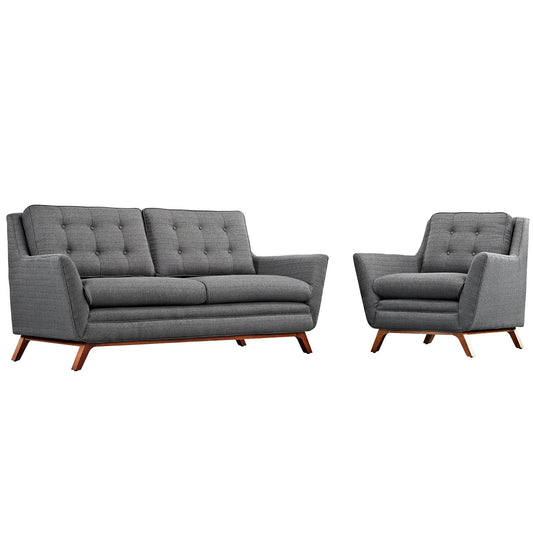 Beguile Living Room Set Upholstered Fabric Set Of 2 By Modway - EEI-2432 | Sofas - 2