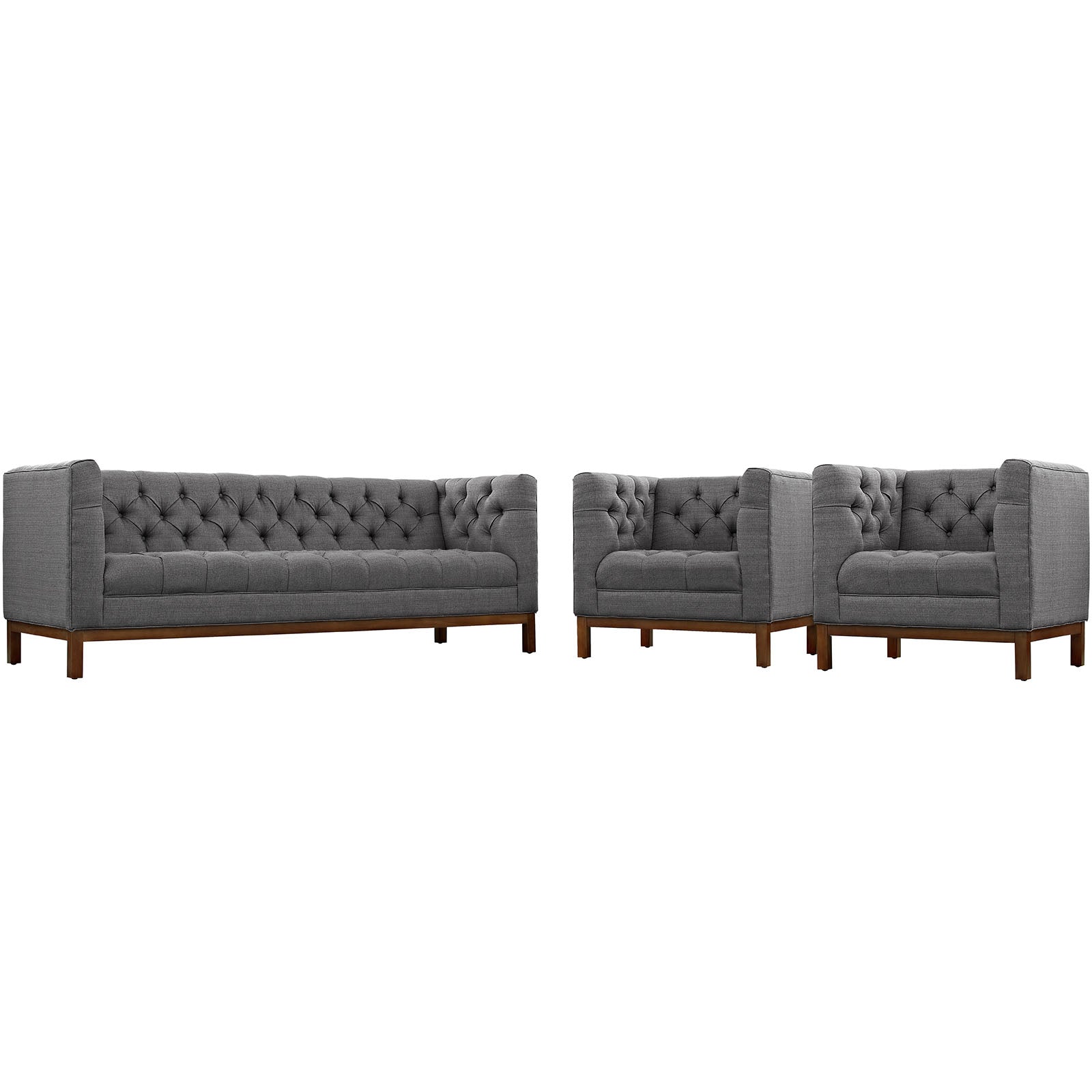Panache Living Room Set Upholstered Fabric Set of 3 By Modway - EEI-2435 | Sofa Set | Modishstore